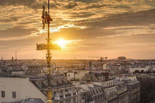 Rooftop Of Paris From The Galeries Lafayette