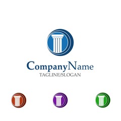 attorney law logo icon vector