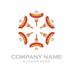 vector Sausage logo icon