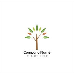 Obraz premium Leaf vector logo icon