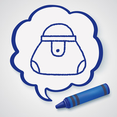 Fototapeta premium doodle wallet