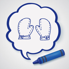 Doodle kitchen Gloves