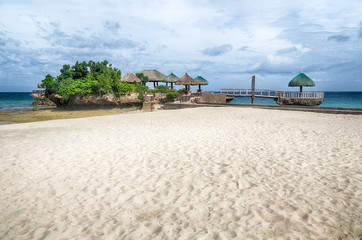 Tropical island beach landscape