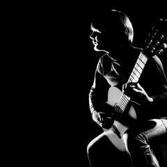 Acoustic guitar player guitarist