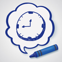 doodle clock