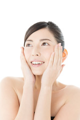 肌の美しい女性