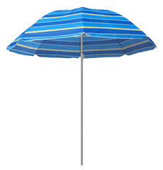 Beach striped umbrella - blue