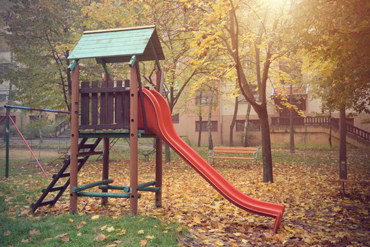 Playground on a sunny day