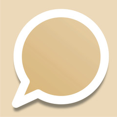 Vector modern bubble Chat icon
