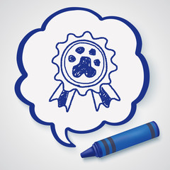 Fototapeta premium pet medal doodle