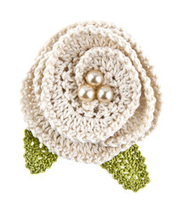 Fototapeta premium knitted handmade flower
