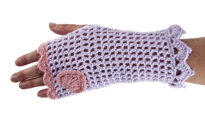 knitted glove handmade