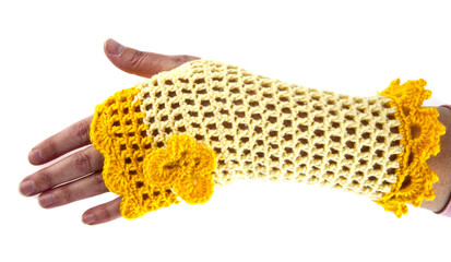 knitted glove handmade