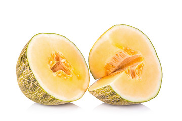 Tibet melon on white background