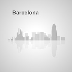 Barcelona skyline  for your design