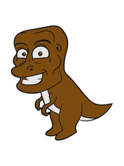 comic cartoon t-rex tyrannosaurus rex grin