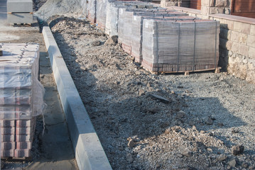 construction of new sidewalk