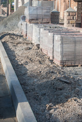 construction of new sidewalk