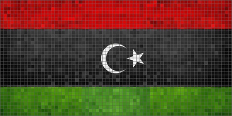 Flag of Libya, 
Abstract Mosaic Flag of Libya, 
Grunge Flag of Libya Flags,  
Libyan flag image, 
Abstract grunge mosaic vector