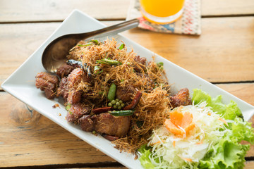Fried Chicken with Lemongrass.
