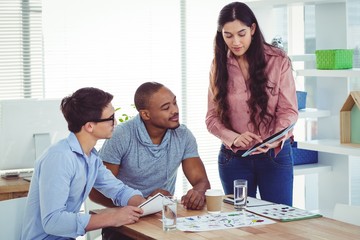 Young creative team having a meeting