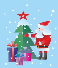 Santa is preparing presents