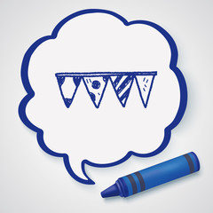 birthday hanging doodle drawing