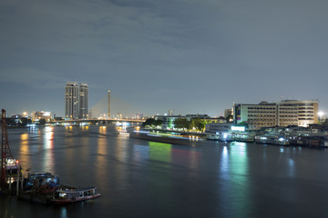 Landscape of River and in Bangkok city © siiixth