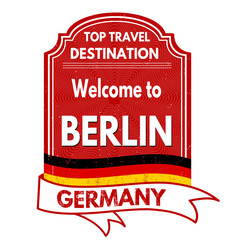 Welcome to Berlin stamp
