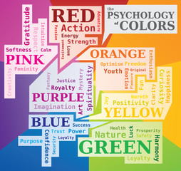 Psychologie des Couleurs - Nuage de Mots - Signification des Couleurs - Outil 