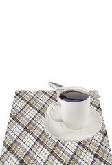 Coffee cup with white background