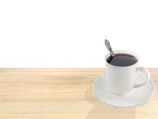 Coffee cup with white background