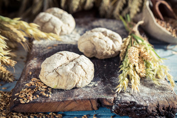 Healthy buns with whole grains