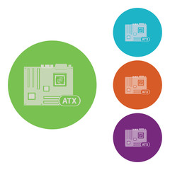 illustration of pc components icon