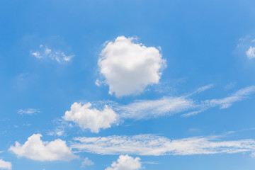 Fototapeta na wymiar Blue sky and white cloud