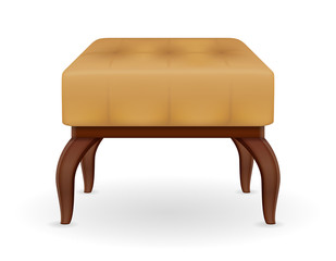 pouf furniture vector illustration