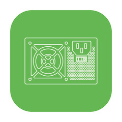 illustration of pc components icon