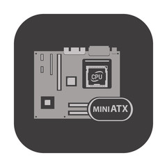 illustration of pc components icon