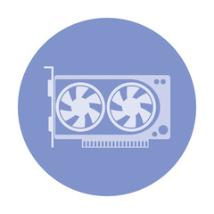 illustration of pc components icon