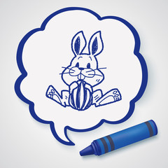 easter bunny doodle