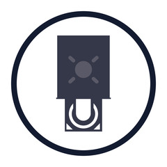 illustration of pc components icon