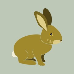 Hase Kaninchen Vektor von der Seite 