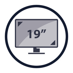 illustration of pc components icon