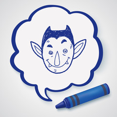 vampire doodle