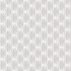 Seamless texture of white. 3D effect. Six-pointed star.  Vector.