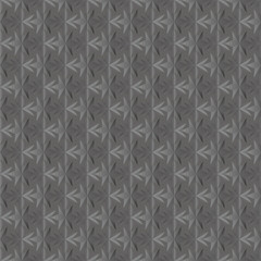 Seamless texture of dark grey. 3D effect. Six-pointed star.  Vector.
