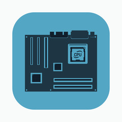 illustration of pc components icon