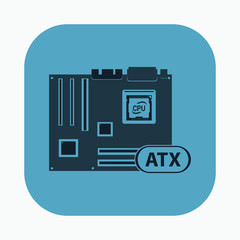 illustration of pc components icon