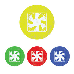 illustration of pc components icon