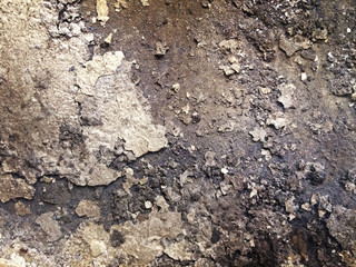 old wall cracked